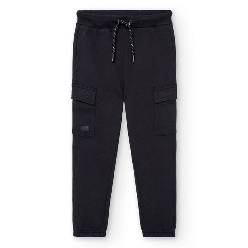 BOBOLI ΠΑΝΤΕΛΟΝΙ FLEECE ΜΑΥΡΟ 502085